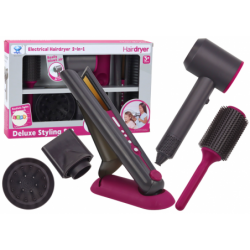 Hairdressing Set Dryer Straightener Brush Replaceable Tips