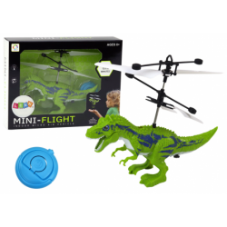 Flying Dinosaur Hand Controlled Helicopter Green