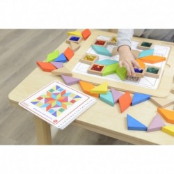MASTERKIDZ Puzzle Mosaic Learning Colors and Tangram Shapes