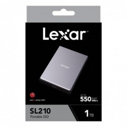 External SSD|LEXAR|SL210|1TB|USB 3.1|Write speed 450 MBytes/sec|Read speed 550 MBytes/sec|LSL210X001T-RNNNG