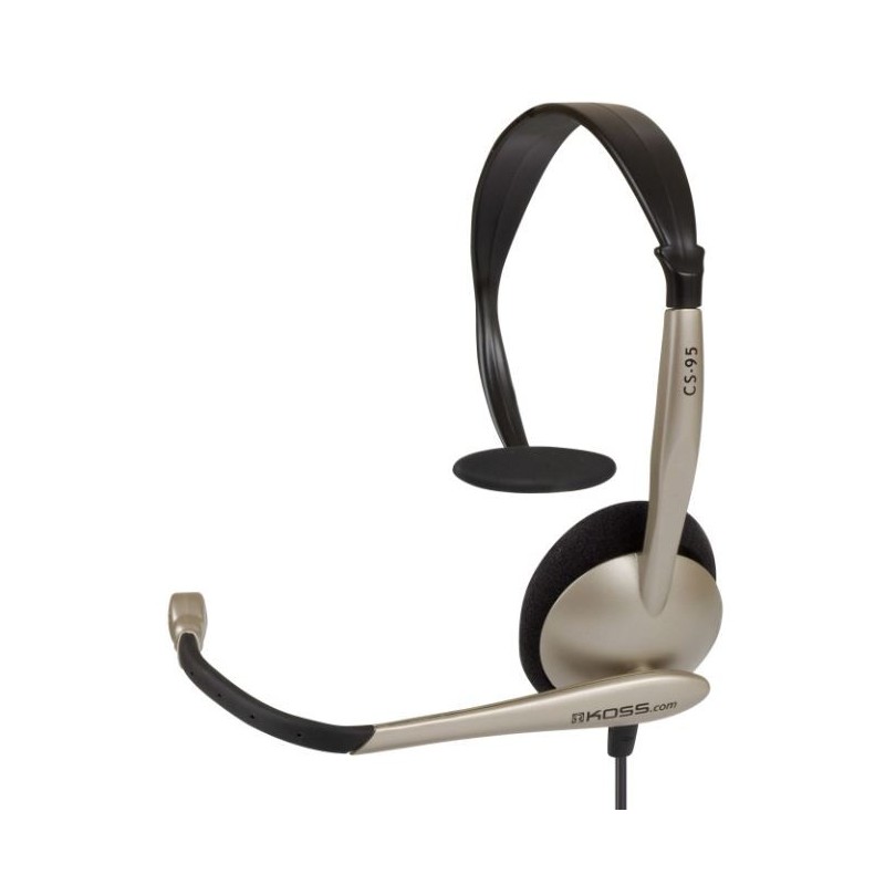 Koss CS95 Headphones Wired On-Ear Microphone Black/Gold