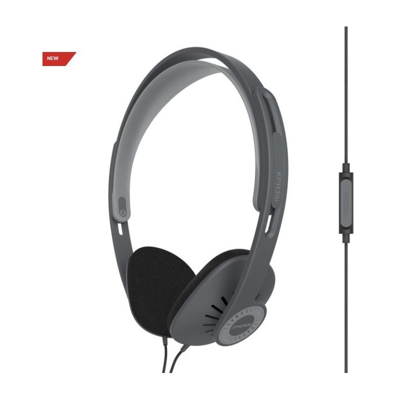 Koss KPH30iK Headphones Wired On-Ear Microphone Black