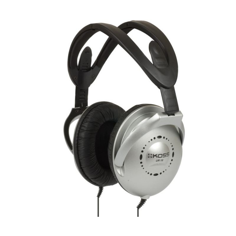 Koss Headphones UR18 Wired On-Ear Noise canceling Silver
