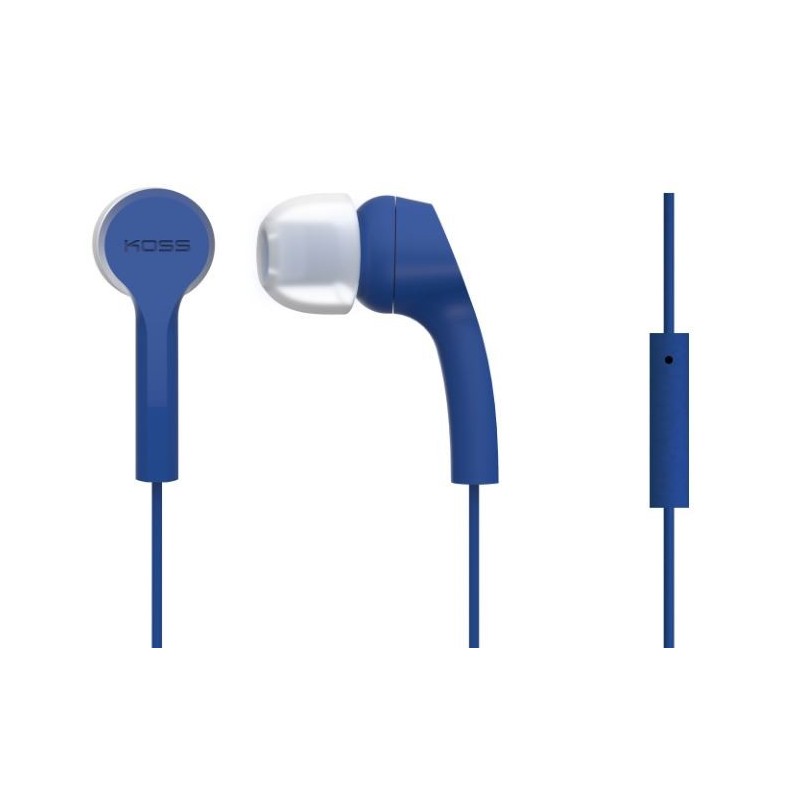 Koss Headphones KEB9iB 3.5mm (1/8 inch) In-ear Microphone Blue