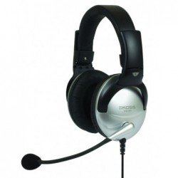 Koss SB45 Headphones Wired On-Ear Microphone Noise canceling Silver/Black