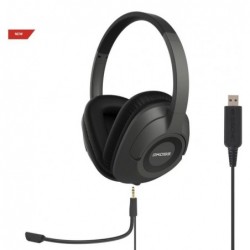 Koss SB42 USB Headphones Wired On-Ear Microphone Black/Grey
