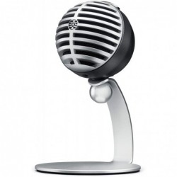 Shure MV5 Digital Condenser Microphone, Grey Shure Digital Condenser Microphone MV5-DIG Grey Lightning, USB