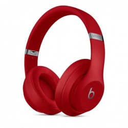 Beats Studio3 Wireless Over-Ear Headphones, Red Beats Over-Ear Headphones Studio3 Over-ear Microphone Noise