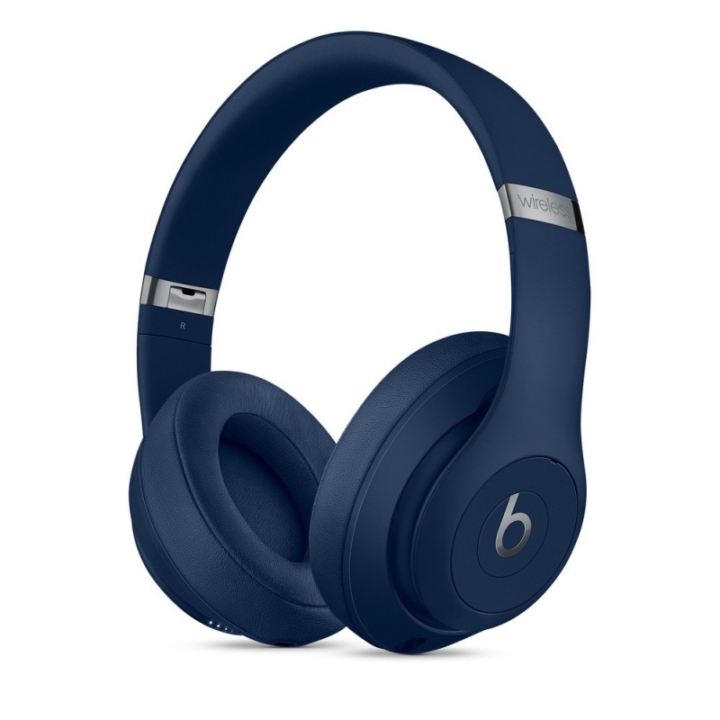 Beats Studio3 Wireless Over Ear Headphones, Blue Beats Over-Ear Headphones Studio3 Over-ear Microphone Noise