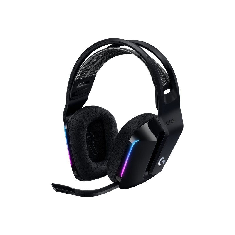 Logitech Gaming Headset G G733 Wireless Over-Ear Noise canceling Wireless Black