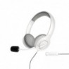 Energy Sistem Headset Office 3 White (USB and 3.5 mm plug, volume and mute control, retractable boom mic) Energy