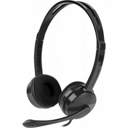 Natec Headset Canary Go Wired On-Ear Microphone Noise canceling Black