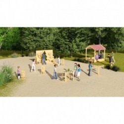 CLASSIC WORLD EDU Eco Large Educational Playground Toy 4in1
