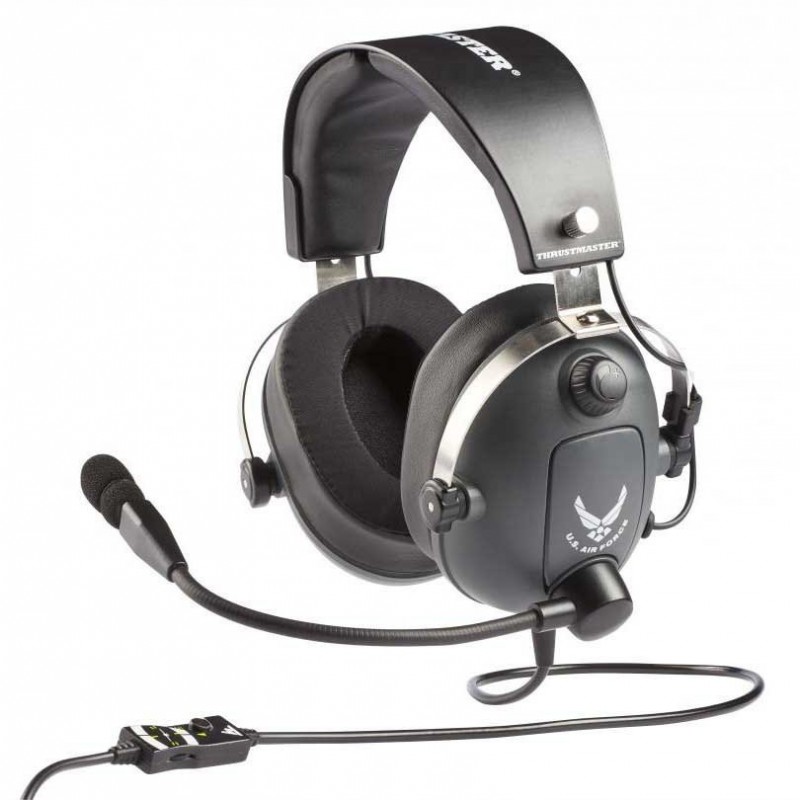 Thrustmaster Gaming Headset T Flight U.S. Air Force Edition Wired Over-Ear Black