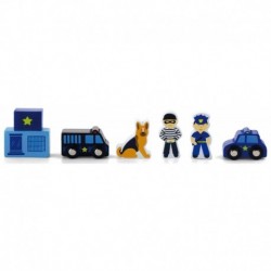 Viga Set of figures - Police - Accessories for the queue