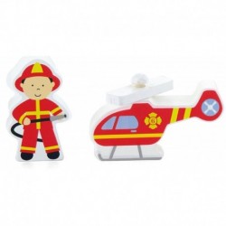 Viga Set of figures - Fire Department - Accessories for the queue
