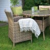 Laud WICKER D100xH71cm, cappuccino