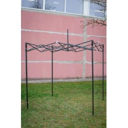 Pop Up Folding tent 2x2 m, with walls, Dark green, H series, steel (tent, pavilion, canopy)