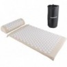 Tunturi Acupressure Mat And Pillow, Beige