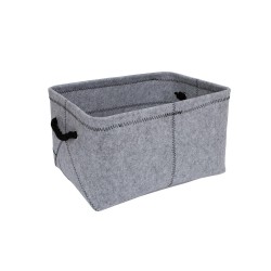 Basket MAX FELT-2, 40x29xH22cm, light grey