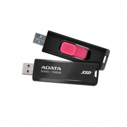 External SSD ADATA SC610 500GB USB 3.2 Write speed 500 MBytes/sec Read speed 550 MBytes/sec SC610-500G-CBK/RD