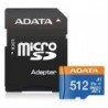 ADATA MEMORY MICRO SDXC 512GB W/AD./AUSDX512GUICL10A1-RA1