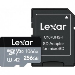 LEXAR MEMORY MICRO SDXC 256GB UHS-I/W/A LMS1066256G-BNANG