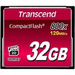 TRANSCEND MEMORY COMPACT FLASH 32GB/800X TS32GCF800