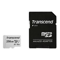 TRANSCEND MEMORY MICRO SDXC 256GB W/ADAP/C10 TS256GUSD300S-A