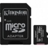 KINGSTON MEMORY MICRO SDXC 256GB UHS-I/W/ADAPTER SDCS2/256GB