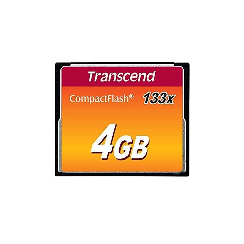 TRANSCEND MEMORY COMPACT FLASH 4GB/SLC TS4GCF133