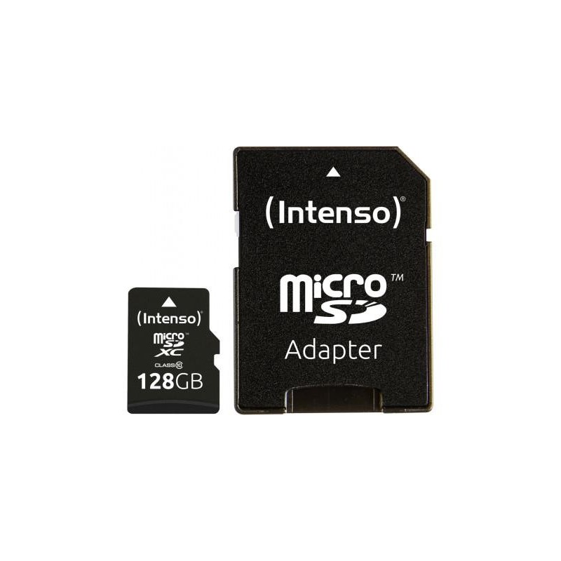 INTENSO MEMORY MICRO SDXC 128GB C10/W/ADAPTER 3413491