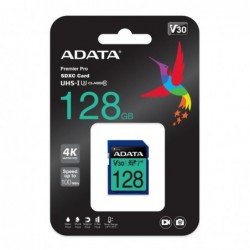 ADATA MEMORY SDXC 128GB V30/ASDX128GUI3V30S-R
