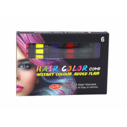 Hair Coloring Set Chalk 6 Pieces Matte