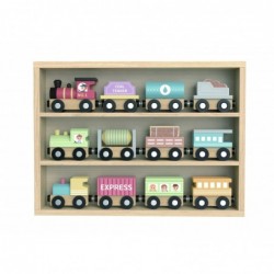 Tooky Toy Wooden Vehicles Magnet Wagons