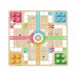 TOOKY TOY Loogika lauamängud 2in1 Ludo Hiina + Vabastage loomad