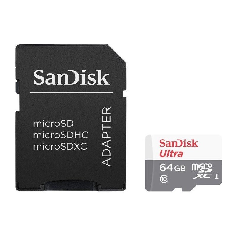MEMORY MICRO SDXC 64GB UHS-I/W/A SDSQUNS-064G-GN3MA SANDISK