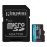 KINGSTON MEMORY MICRO SDXC 64GB UHS-I/W/ADAPTER SDCG3/64GB