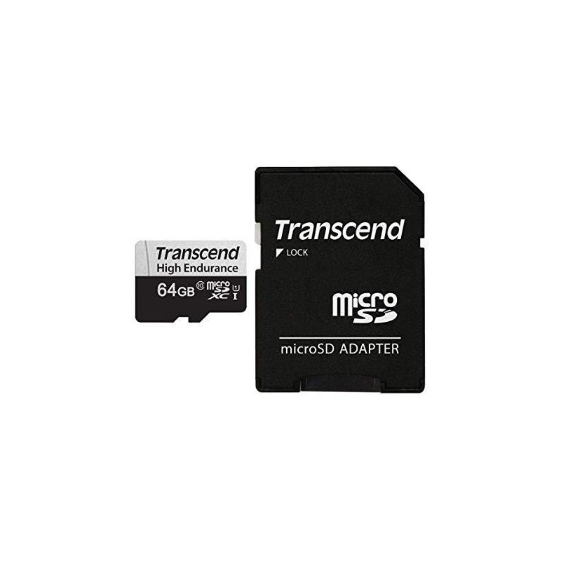 TRANSCEND MEMORY MICRO SDXC 64GB W/ADAPT/UHS-I TS64GUSD350V