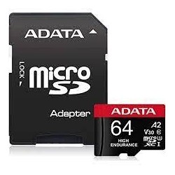 ADATA MEMORY MICRO SDXC 64GB W/ADAP./AUSDX64GUI3V30SHA2-RA1