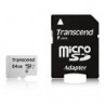 TRANSCEND MEMORY MICRO SDXC 64GB W/ADAPT/UHS-I TS64GUSD300S-A