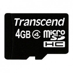 TRANSCEND MEMORY MICRO SDHC 4GB W/ADAPT/CLASS4 TS4GUSDHC4