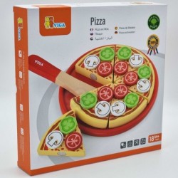Деревянная пицца для нарезки с аксессуарами Viga Toys