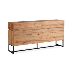 Sideboard BYRON 160x41xH80cm, oak