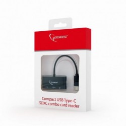 GEMBIRD MEMORY READER USB-C SD/COMBO UHB-CR3-02