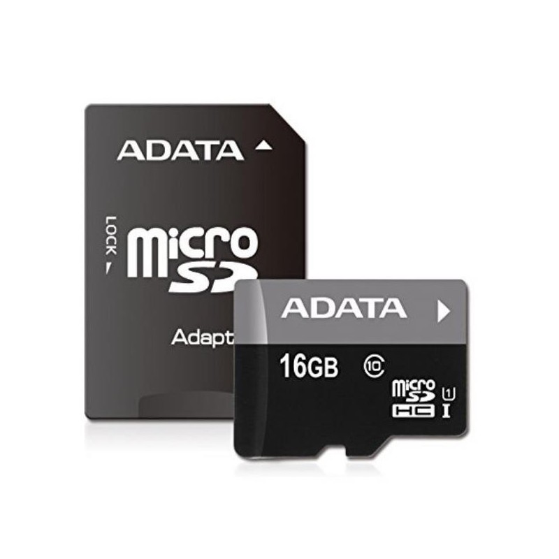 ADATA MEMORY MICRO SDHC 16GB CLASS10/W/AD AUSDH16GUICL10-RA1