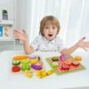 TOOKY TOY Wooden Fruit Cutting Board 20 pcs.