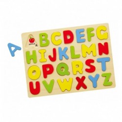 Educational Puzzle Wooden Puzzle Alphabet Letters Viga Toys