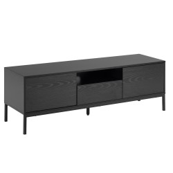 TV table SEAFORD 140x40xH45cm, black