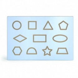 Learning to draw shapes Viga wooden board